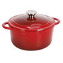 Voir la diapositive 2 : SITRAM Cocotte Ronde Tradition en fonte d'acier, bouchon inox