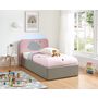 Voir la diapositive 1 : Ensemble Lit coffre à led 90x190cm avec sommier et tête de lit NUAGE + matelas 90x190 cm ANNA
