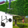 Voir la diapositive 4 : ID MARKET Echafaudage mobile sur roues L.140xl.78xH.135 CM avec 2 plateformes