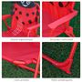 Voir la diapositive 6 : OUTSUNNY Ensemble salon de jardin enfant 4 pcs design coccinelle - table ronde + 2 chaises pliables + parasol - métal époxy oxford rouge