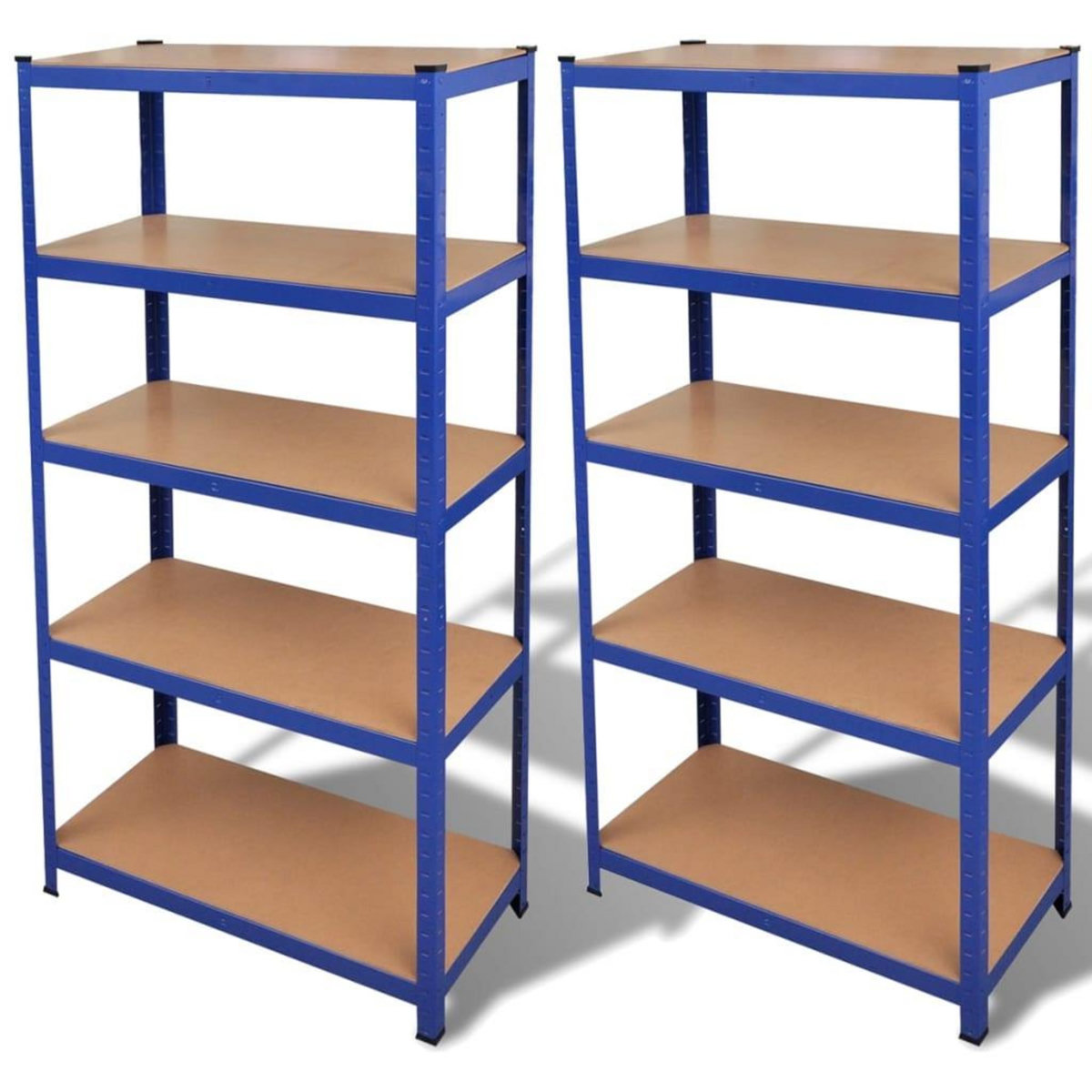 VIDAXL Etagere de rangement 2 pcs Bleu