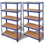 Voir la diapositive 1 : VIDAXL Etagere de rangement 2 pcs Bleu