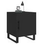 Voir la diapositive 4 : VIDAXL Tables de chevet 2 pcs noir 40x40x50 cm bois d'ingenierie