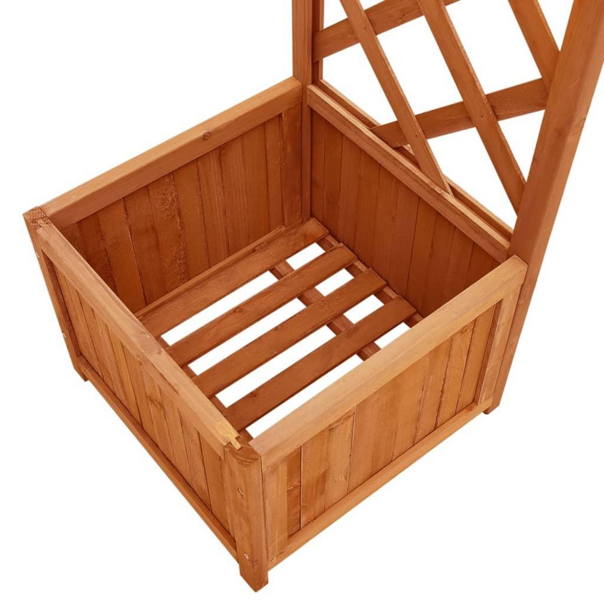 VIDAXL Pergola de jardin avec jardiniere Bois pin massif