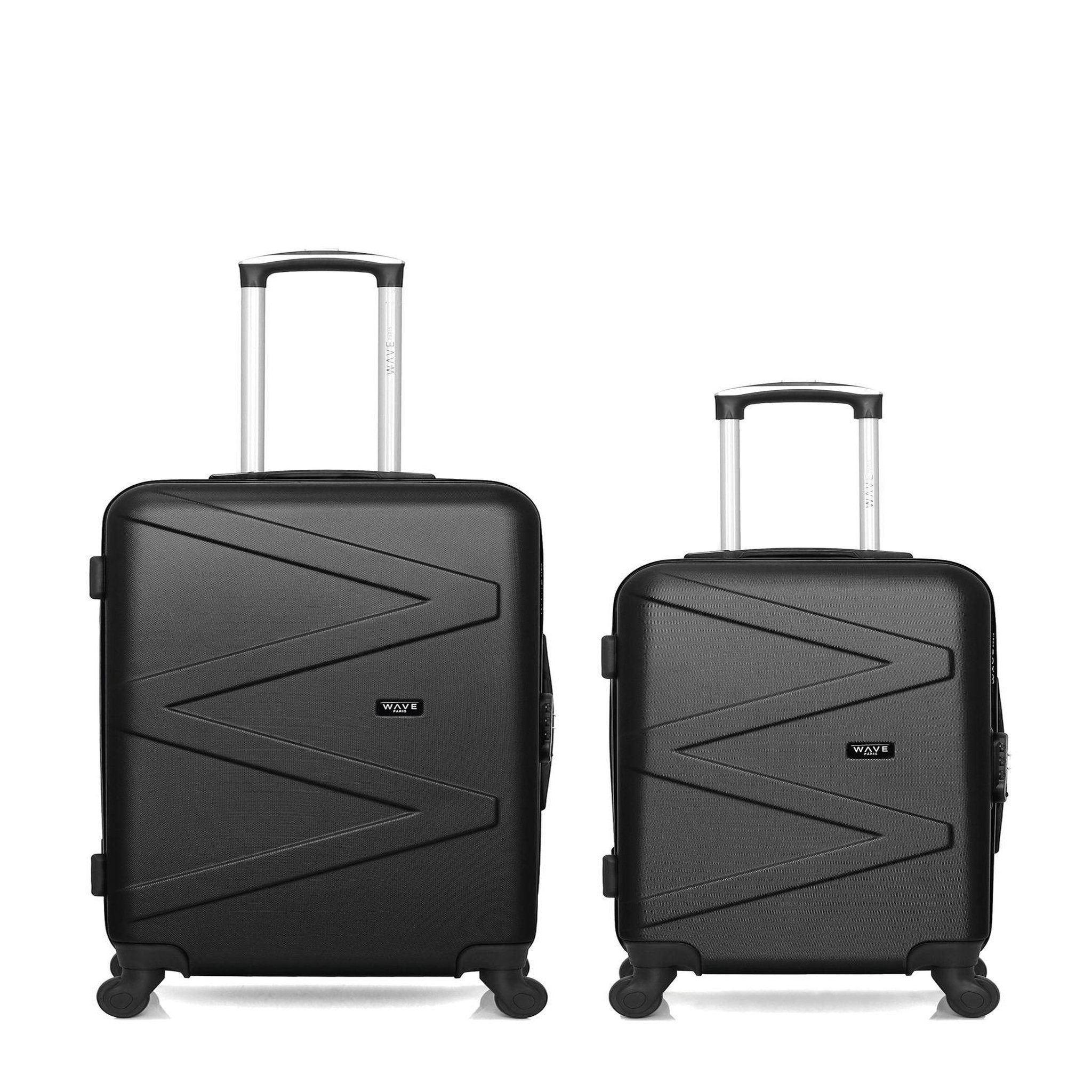 WAVE PARIS WAVE PARIS - Lot de 2 - Valises Weekend et Cabine AMAZONE. Coloris disponibles : Rouge, Violet, Gris, Bleu, Rose