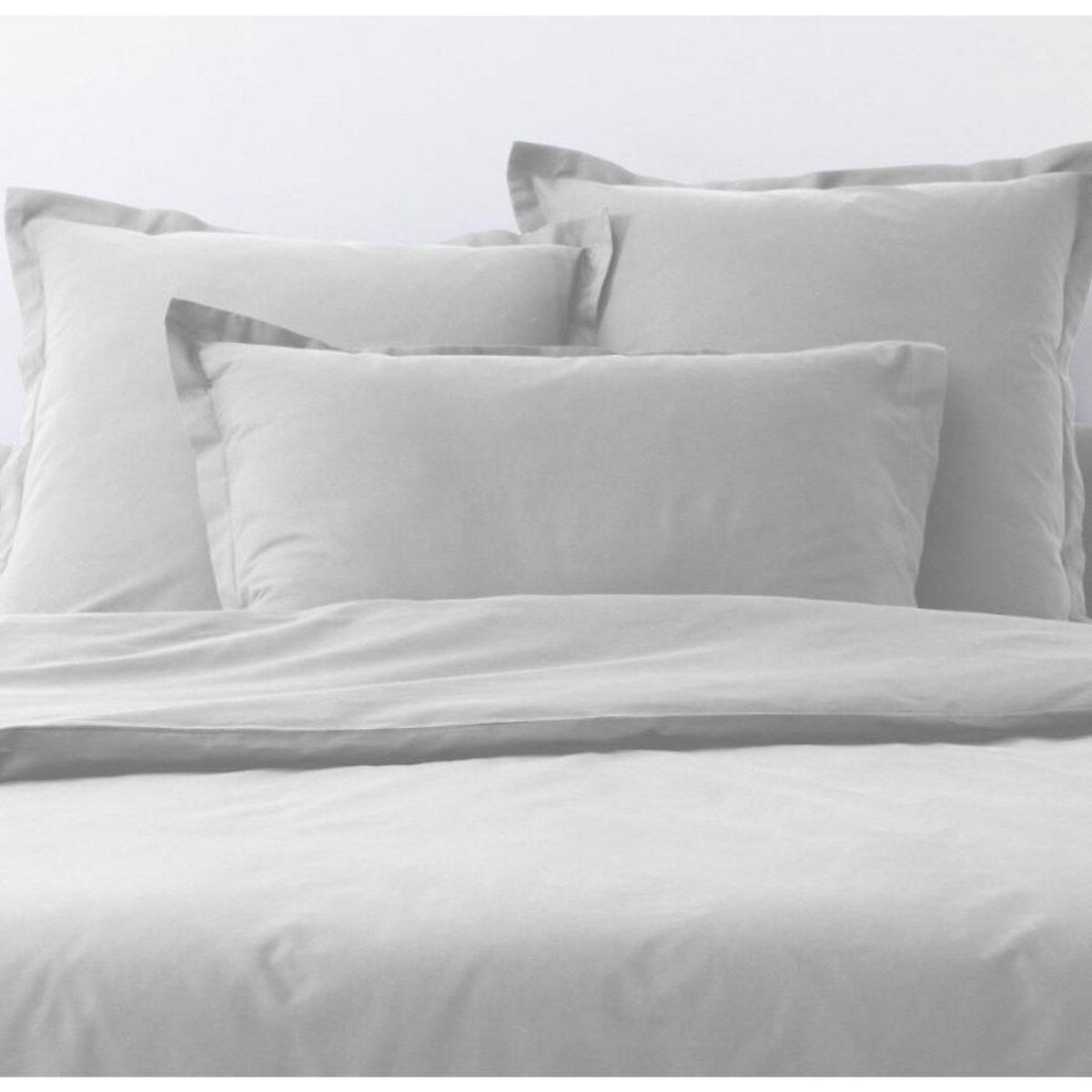 ATELIER DU COTON Parure de drap et drap housse coton 57fils uni