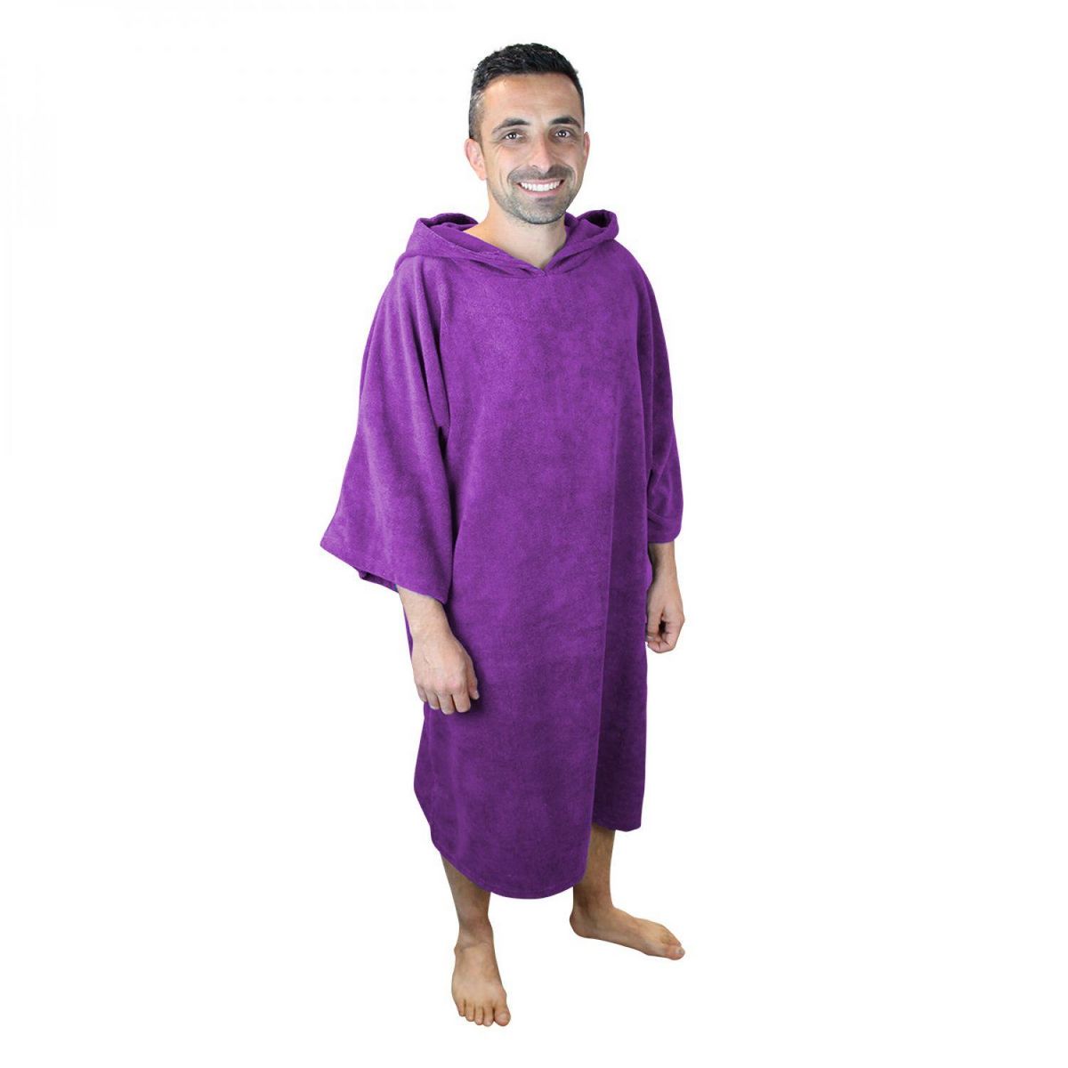 VIVEZEN Serviette poncho de bain ou de plage - Adulte