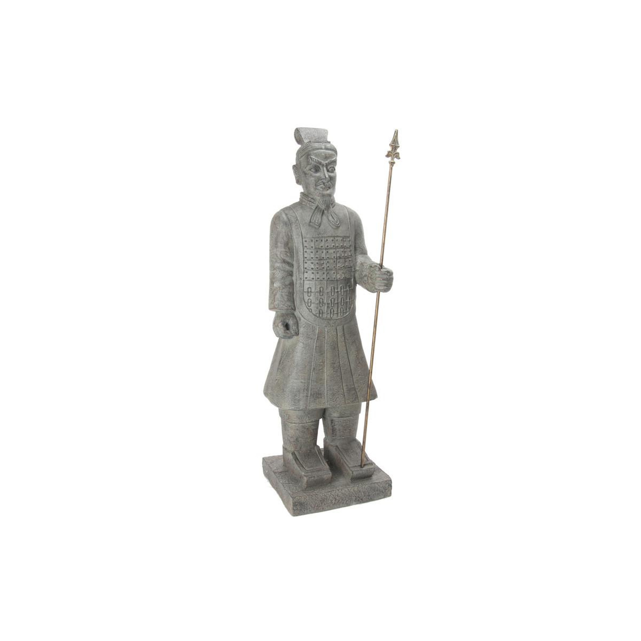 ATMOSPHERA Statue déco  samouraï  119cm gris