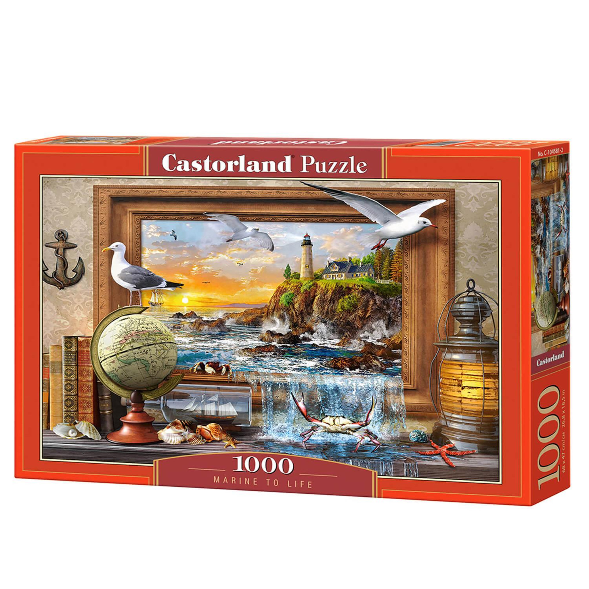 Voir la diapositive 2 : Castorland Puzzle 1000 pièces : Marine à la vie