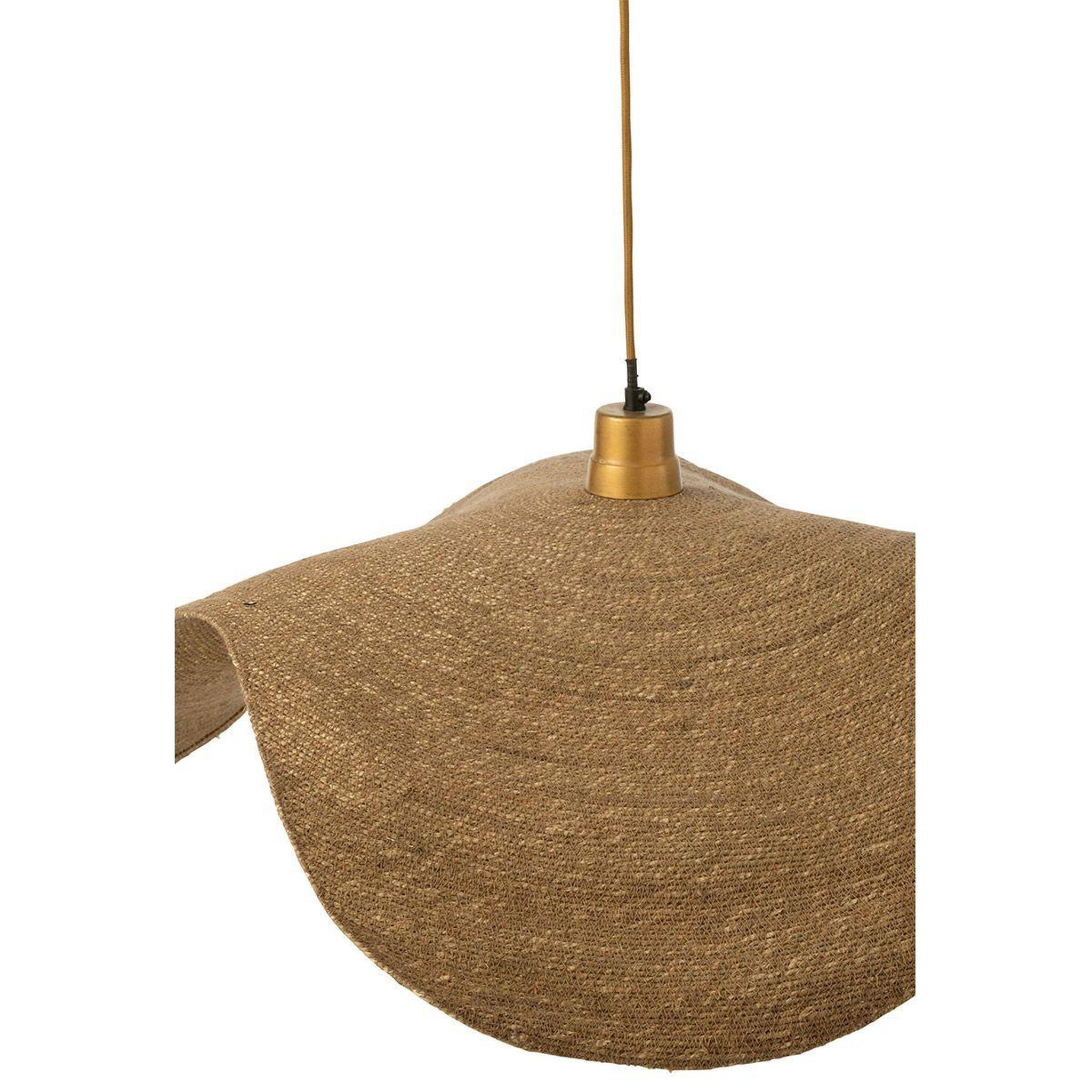 Voir la diapositive 3 : J-LINE Lampe suspension  moonj  94cm naturel