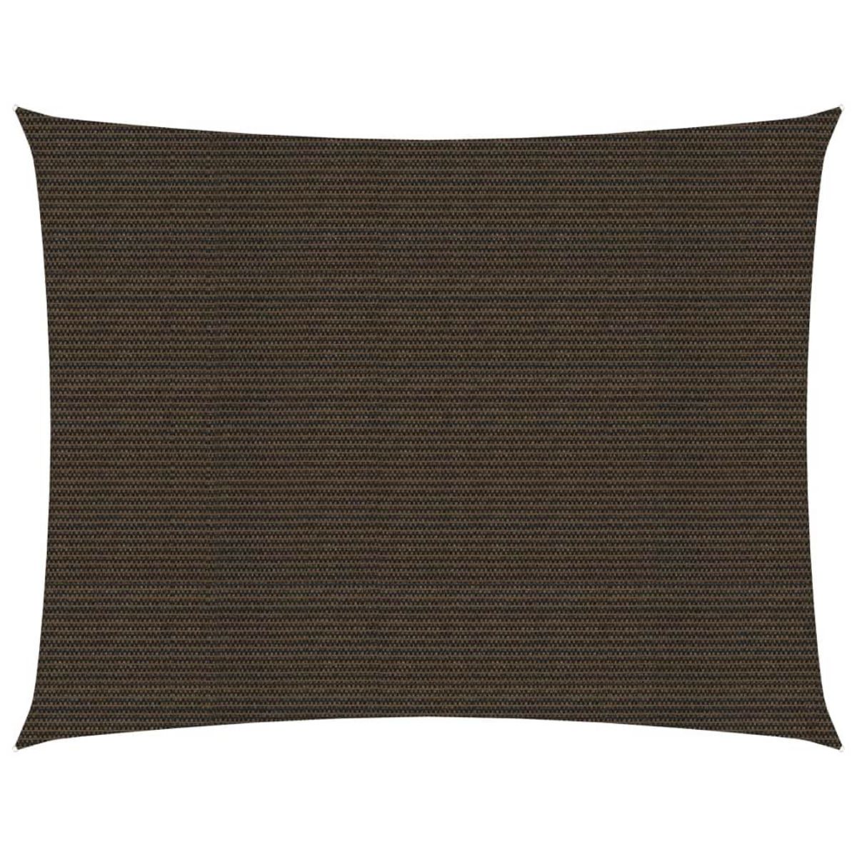 VIDAXL Voile d'ombrage 160 g/m^2 Marron 3,5x4,5 m PEHD