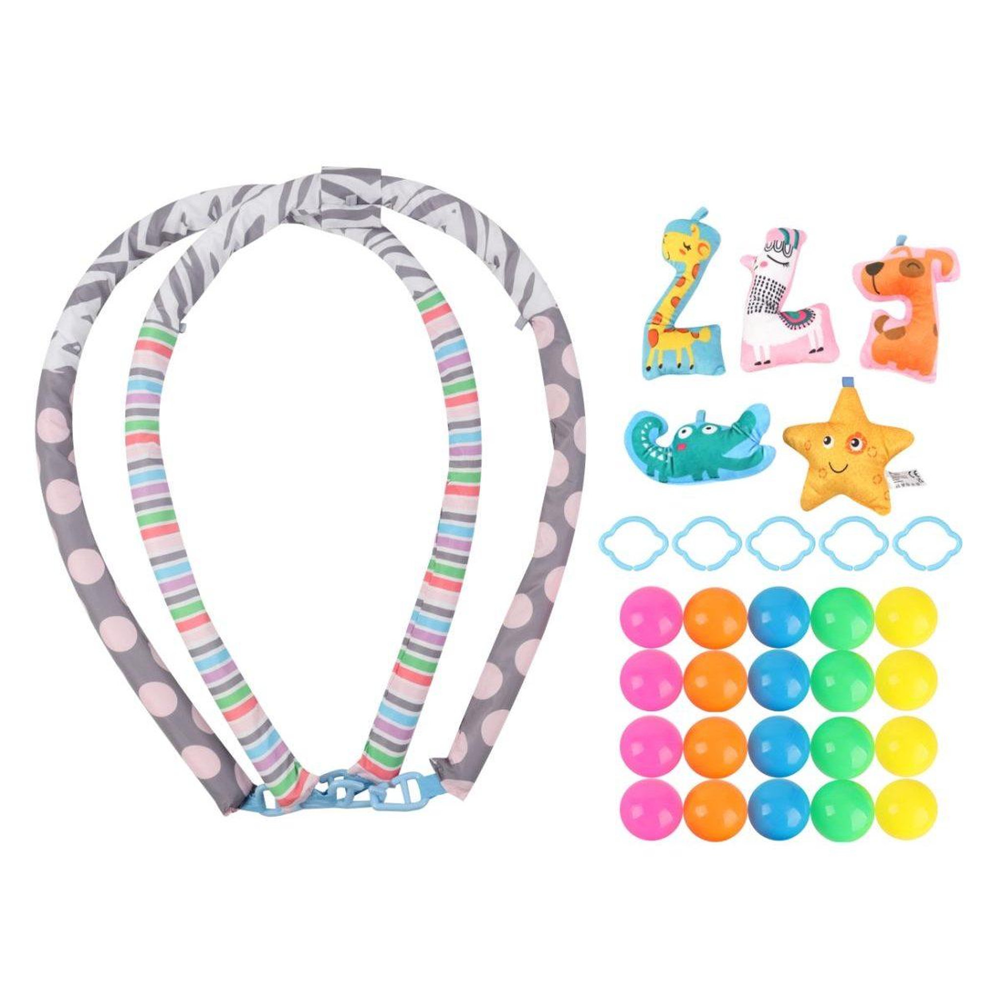Voir la diapositive 2 : MILLY MALLY Tapis éducatif 2-en-1 tinymini safari fleur