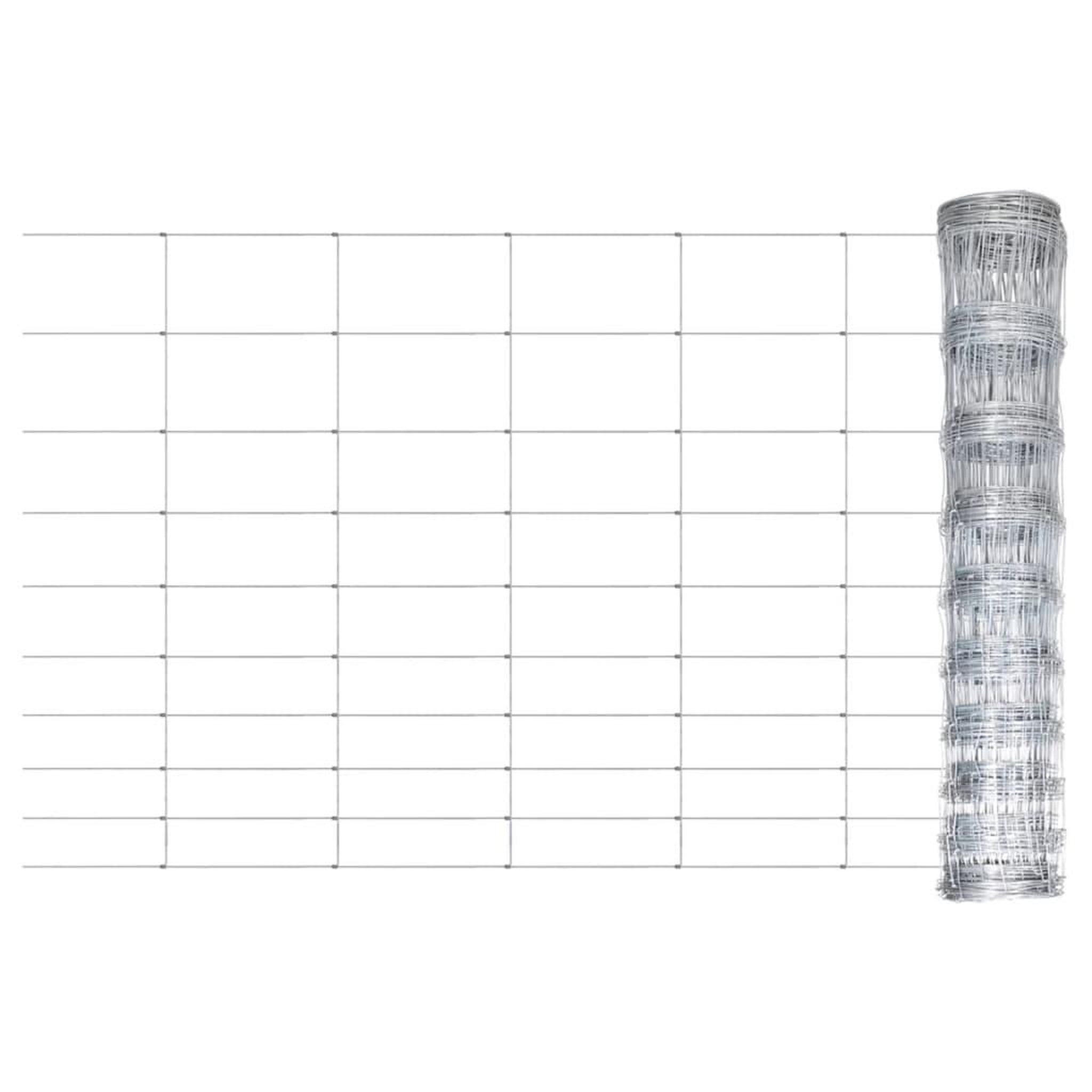 Voir la diapositive 1 : VIDAXL Cloture de jardin Acier galvanise 50x1,5 m Argente
