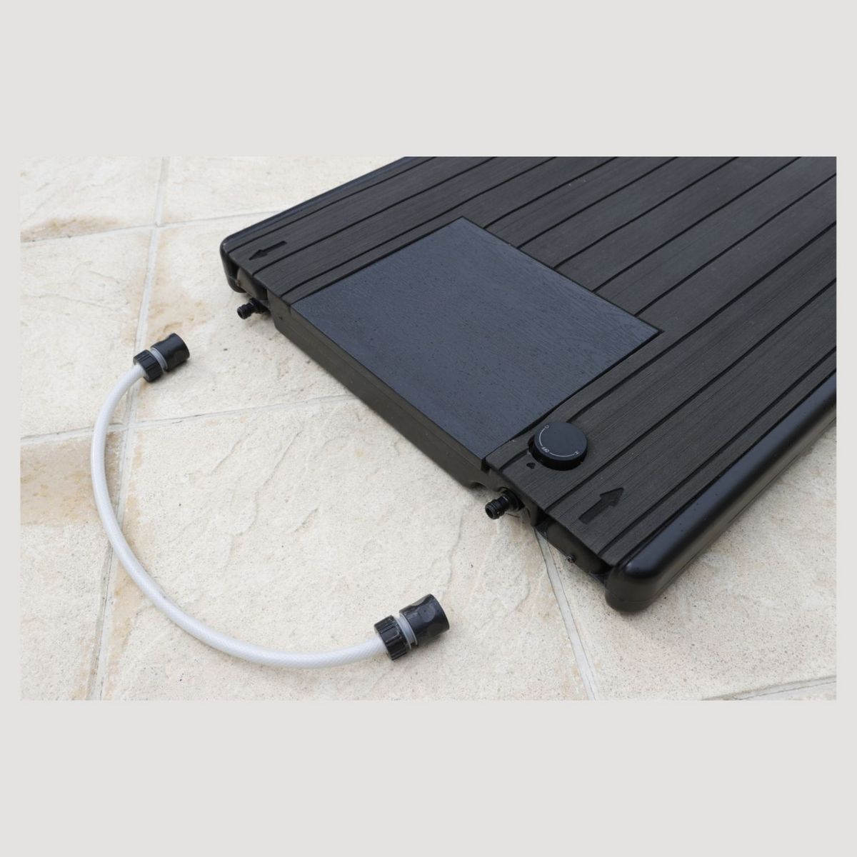 UBBINK Support de douche 2 in 1  pour piscine - Teck