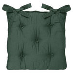 ATMOSPHERA Galette de Chaise  5 Boutons  40x40cm Vert