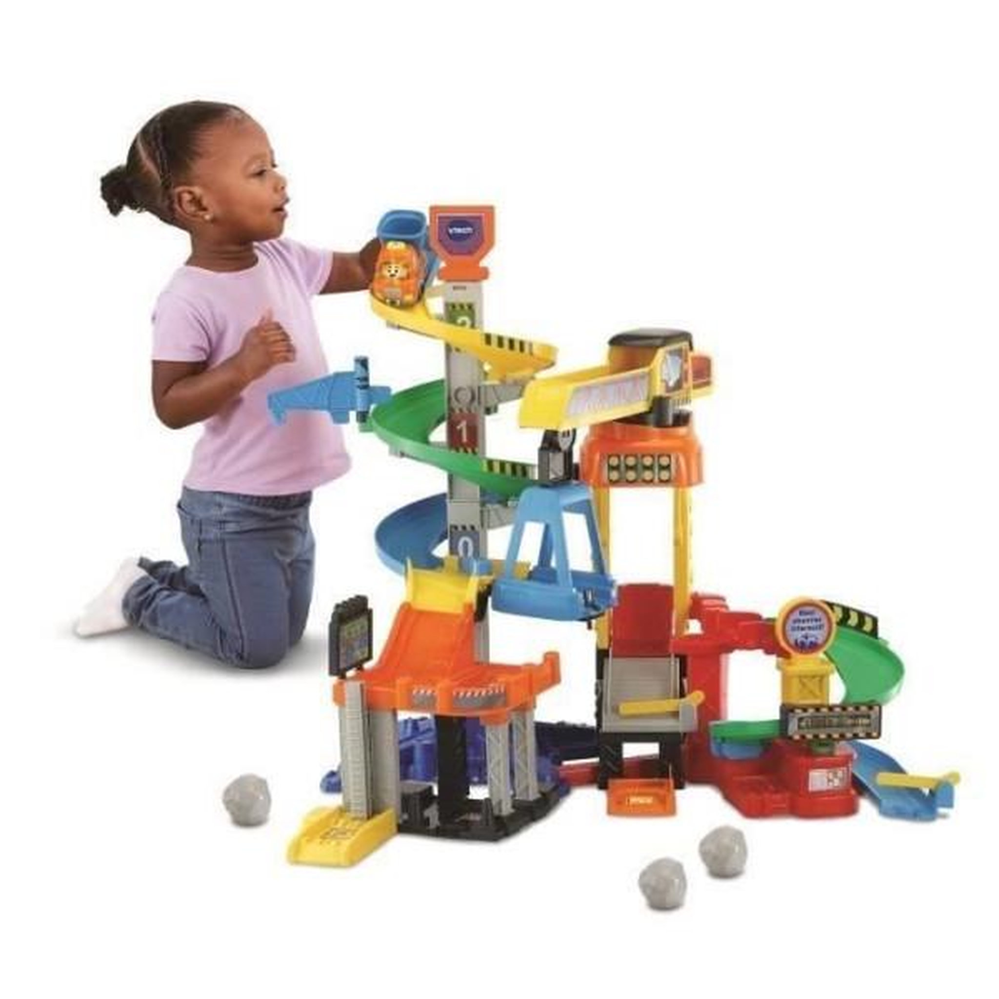 Voir la diapositive 2 : VTECH VTECH TUT TUT BOLIDES - Maxi chantier interactif - Grue rotative - 1 a 5 ans
