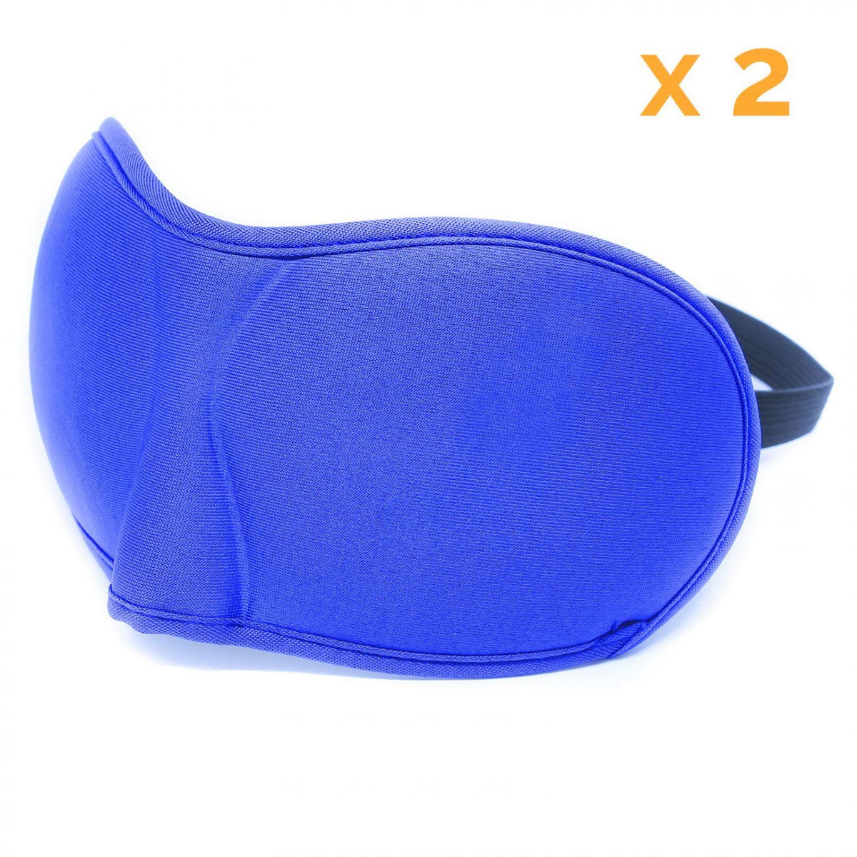 VIVEZEN Lot de 2 masques de nuit, sommeil, voyage avec serre tête élastique