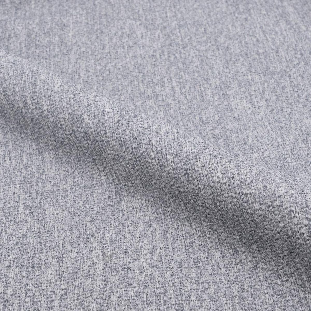 Rendez vous déco Lot de 2 chaises en tissu gris et pieds en métal noir - Rosy