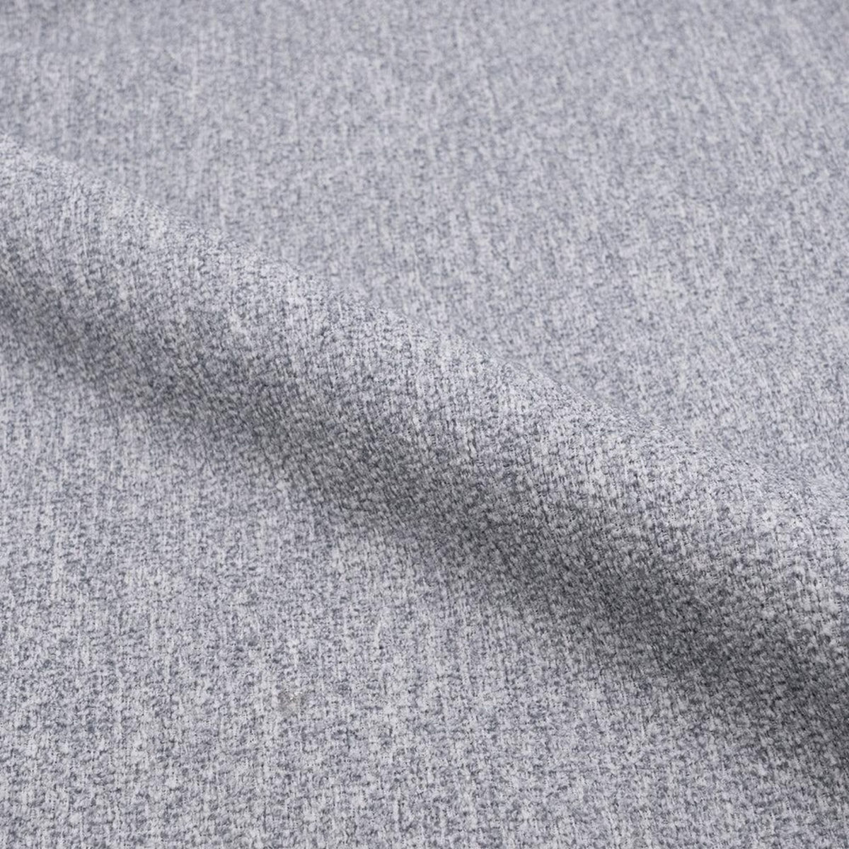 Rendez vous déco Lot de 2 chaises en tissu gris et pieds en métal noir - Rosy