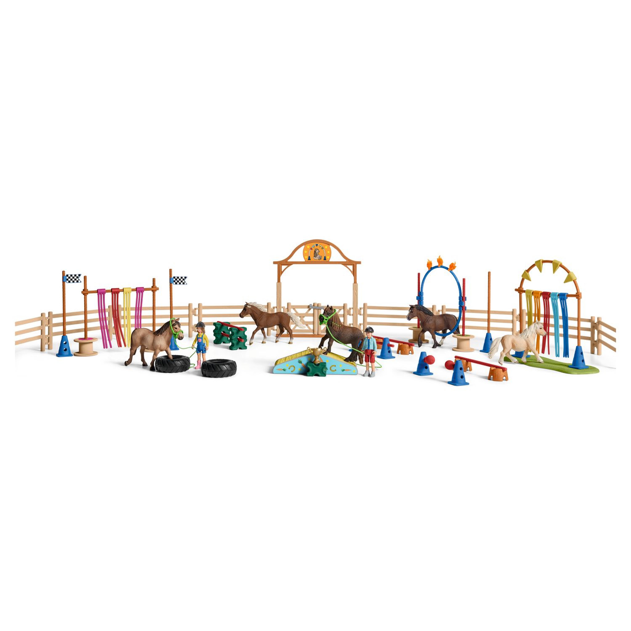 Voir la diapositive 3 : Schleich ENTRAINEMENT D AGILITY POUR PONEY