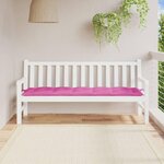 VIDAXL Coussin de banc de jardin rose 180x50x7 cm tissu oxford