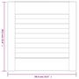 Voir la diapositive 6 : VIDAXL Portes d armoire à persiennes 4pcs blanc 39,5x39,4cm pin massif