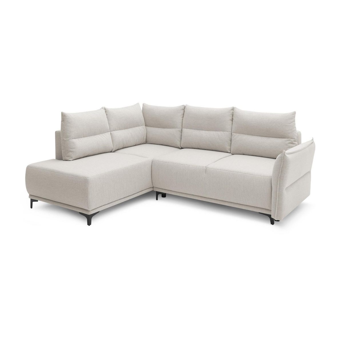 LISA DESIGN Arya - canapé d'angle convertible - avec coffre - 5 places - style contemporain - gauche