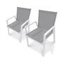 Voir la diapositive 2 : Paris Prix Lot de 2 Fauteuils de Jardin Empilables  Floride  86cm Blanc