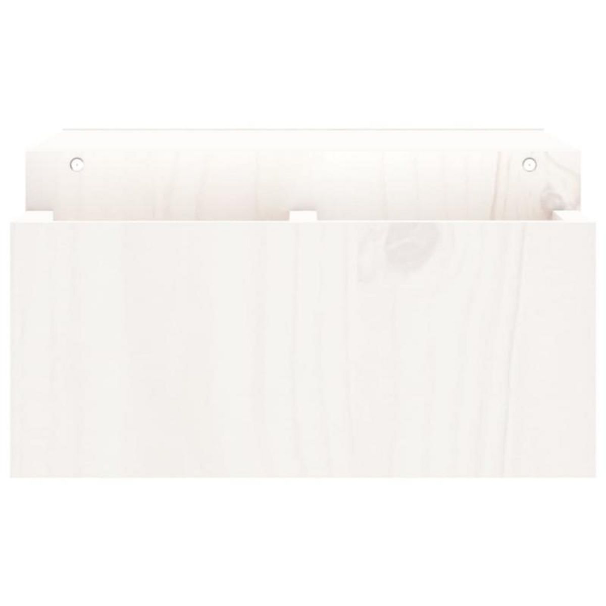 VIDAXL Support de moniteur Blanc 70x27,5x15 cm Bois de pin solide