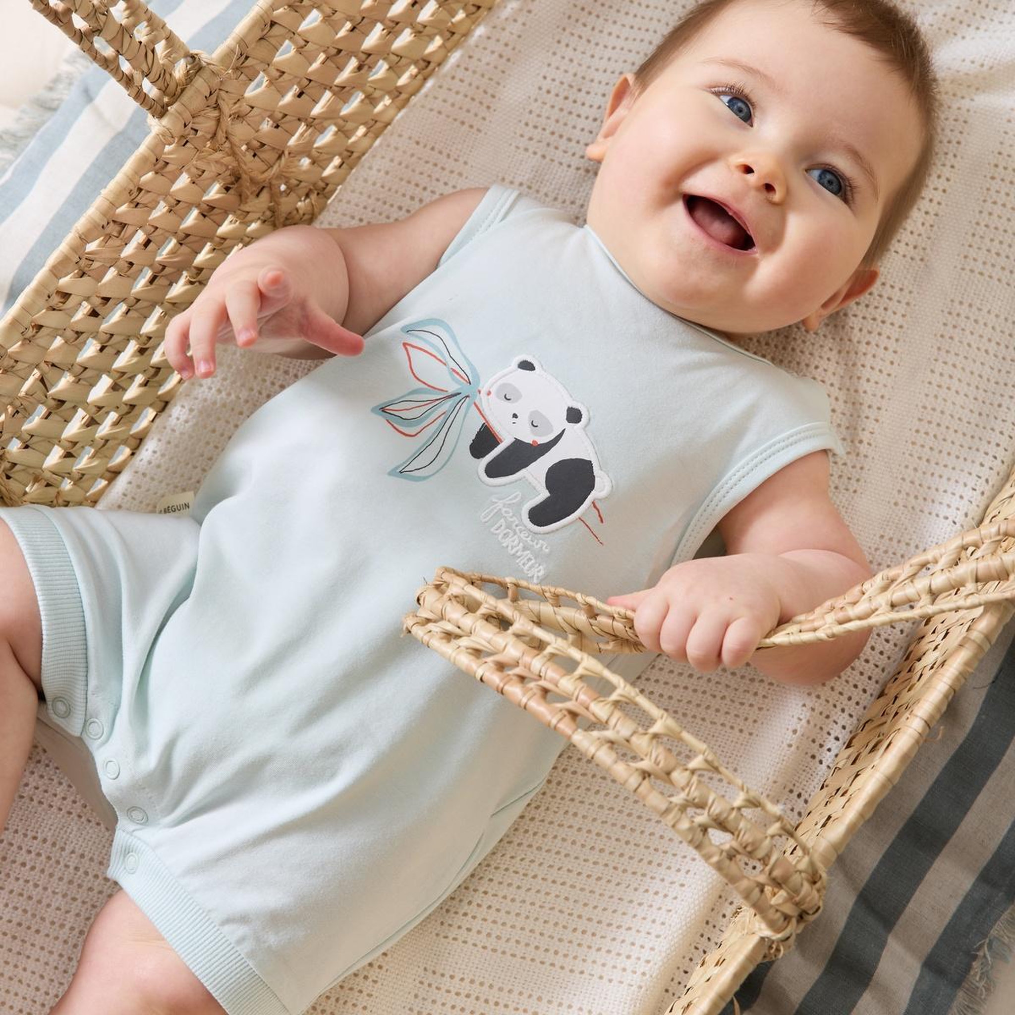 Voir la diapositive 5 : Petit Béguin Lot de 2 barboteuses bébé bento