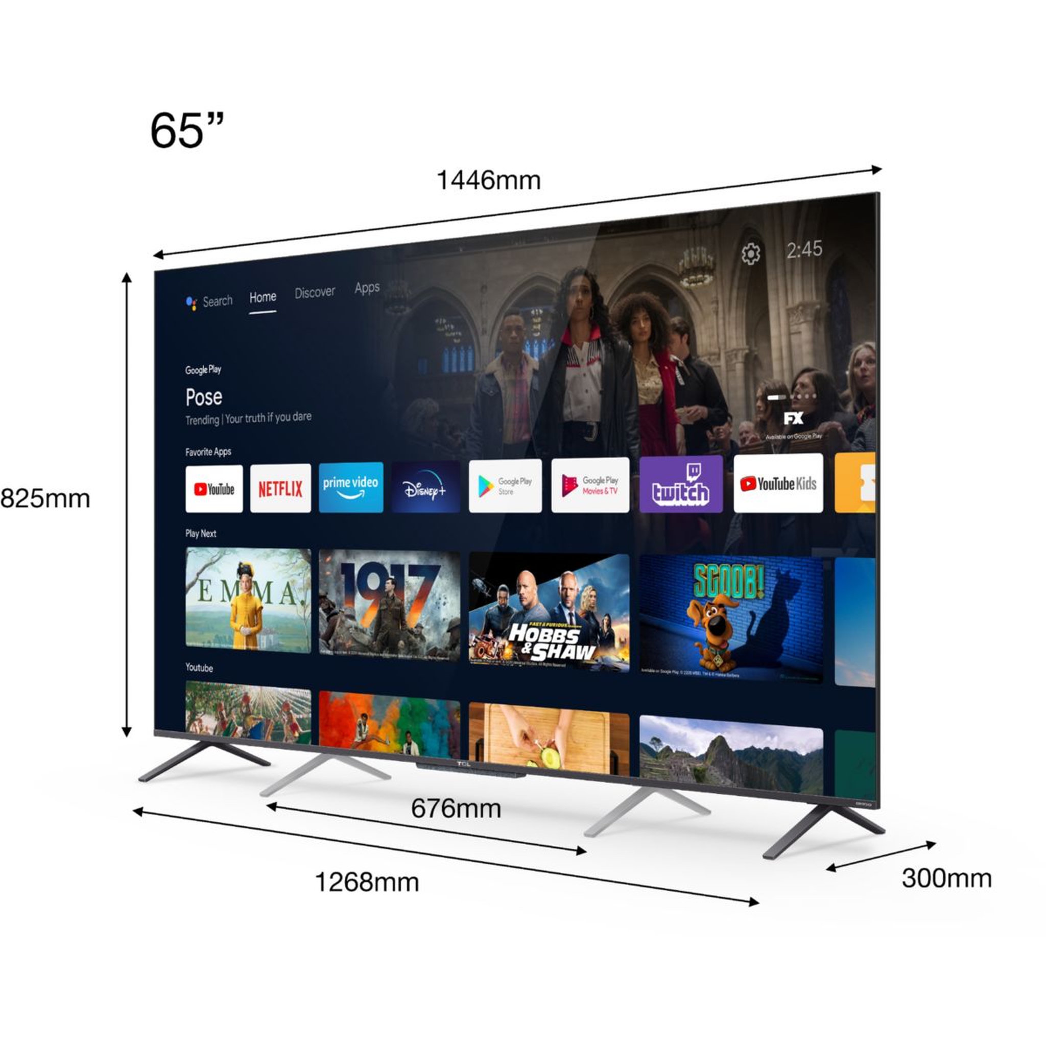Voir la diapositive 5 : TCL TV QLED 65C725 Android TV