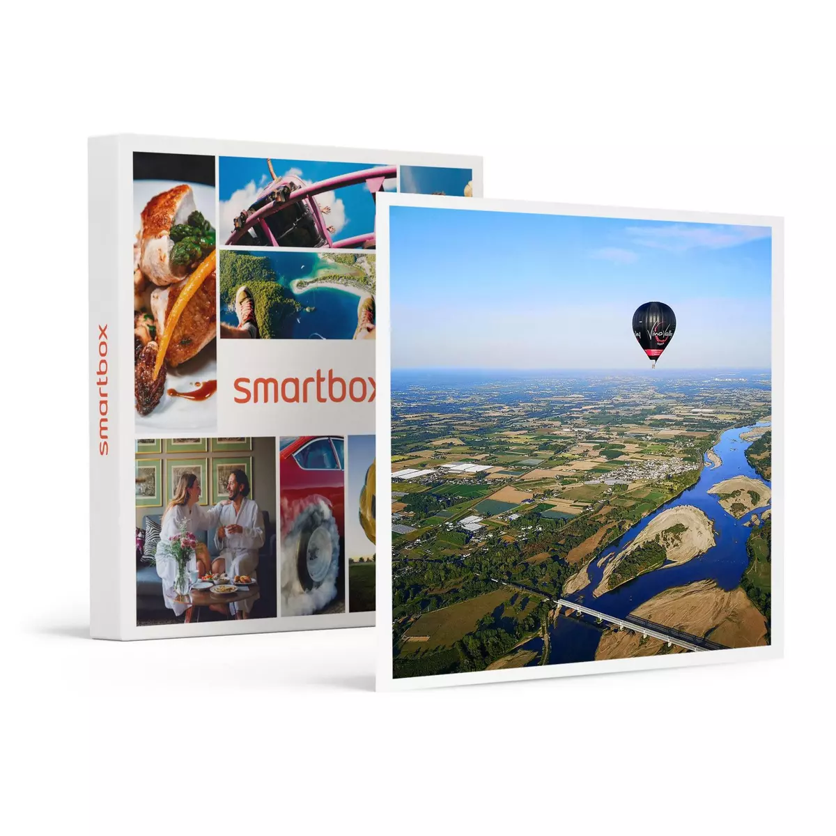 Smartbox Vol en montgolfière pour 2 personnes au-dessus du Beaujolais le matin en semaine - Coffret Cadeau Sport & Aventure
