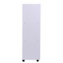 Voir la diapositive 6 : HOMCOM Armoire penderie armoire de rangement mobile panneaux de particules blanc
