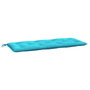 Voir la diapositive 5 : VIDAXL Coussins de banc de jardin lot de 2 turquoise 120x50x7 cm tissu