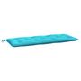 Voir la diapositive 5 : VIDAXL Coussins de banc de jardin lot de 2 turquoise 120x50x7 cm tissu