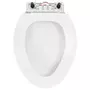 VIDAXL Abattant WC a fermeture en douceur Liberation rapide Blanc