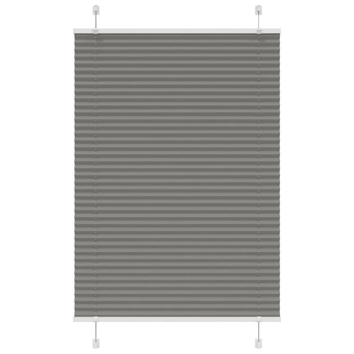 VIDAXL Store plisse anthracite 95x100 cm largeur du tissu 94,4 cm