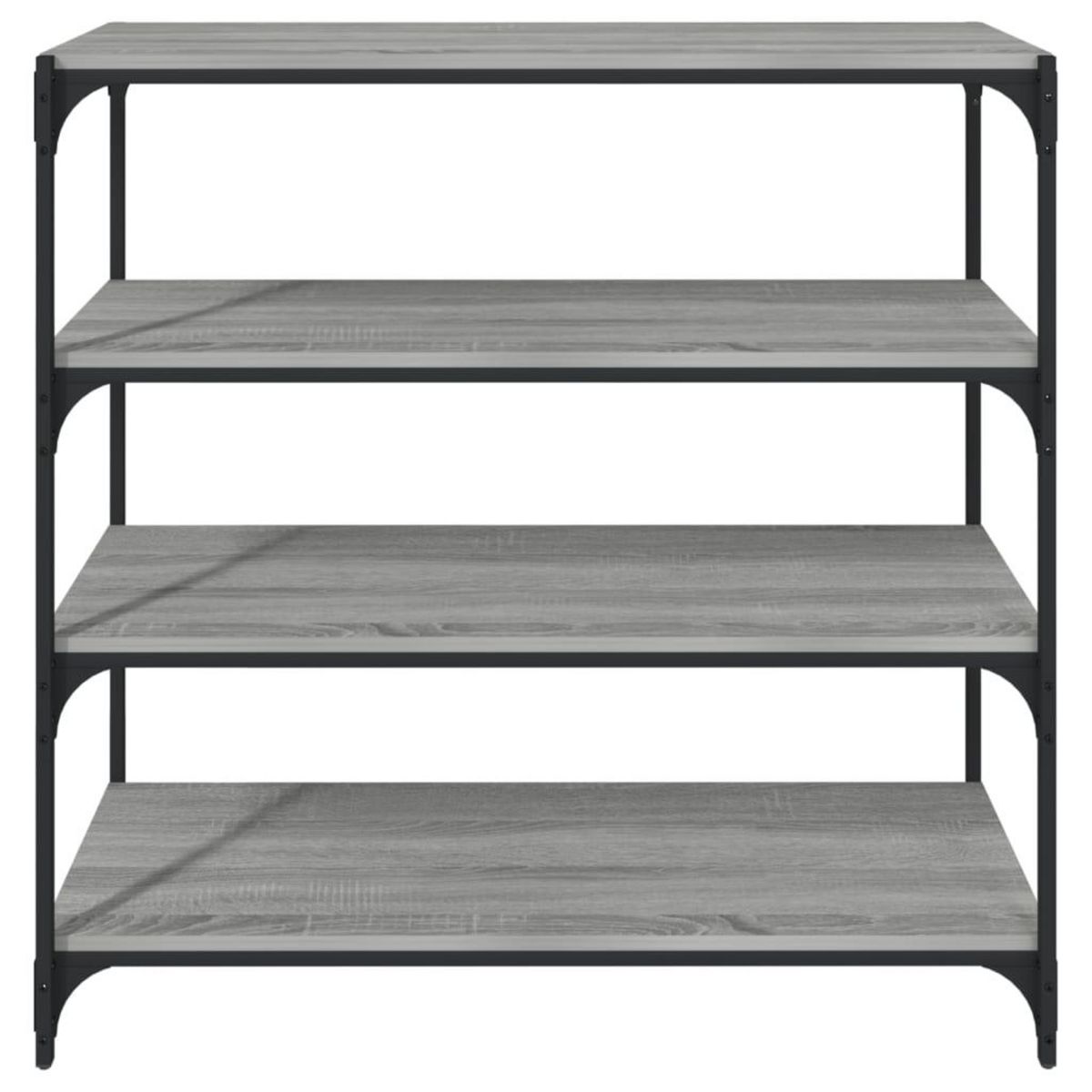 VIDAXL Bibliotheque Sonoma gris 100x33x100 cm Bois d'ingenierie acier