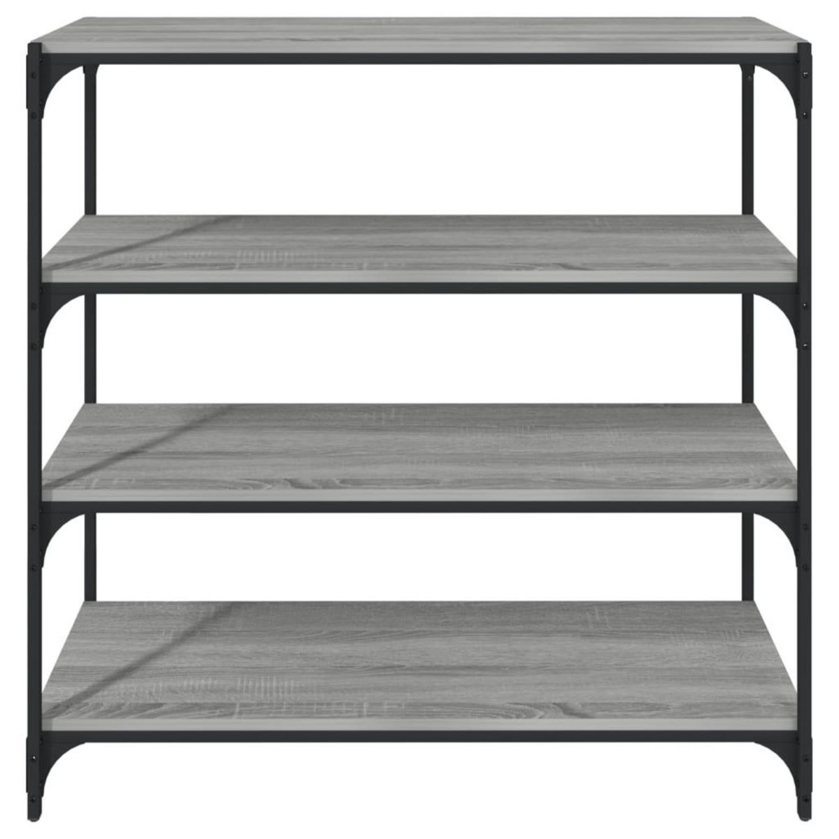 VIDAXL Bibliotheque Sonoma gris 100x33x100 cm Bois d'ingenierie acier