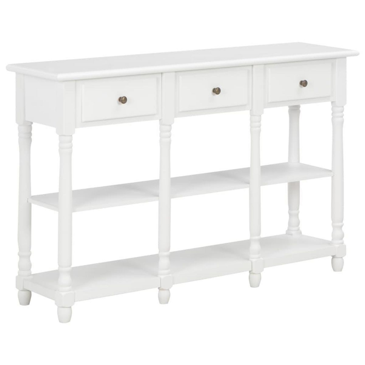 VIDAXL Table console Blanc 120x30x76 cm MDF