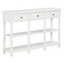 Voir la diapositive 1 : VIDAXL Table console Blanc 120x30x76 cm MDF