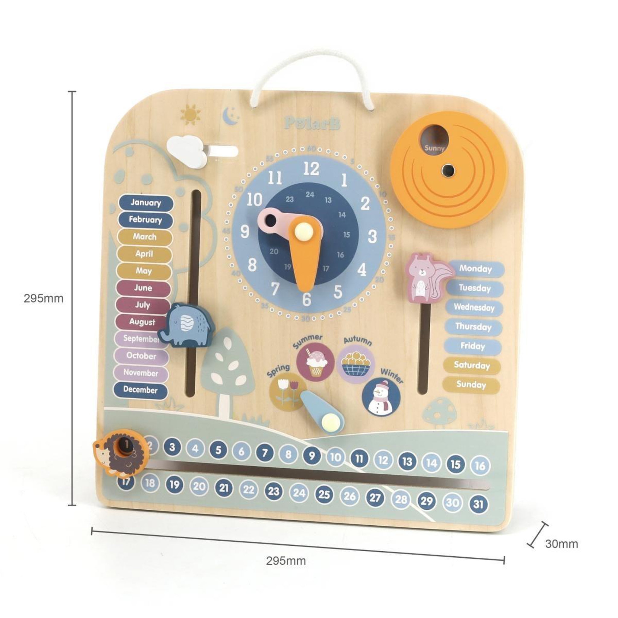 Voir la diapositive 2 : VIGA Calendrier et horloge  44005 polarb