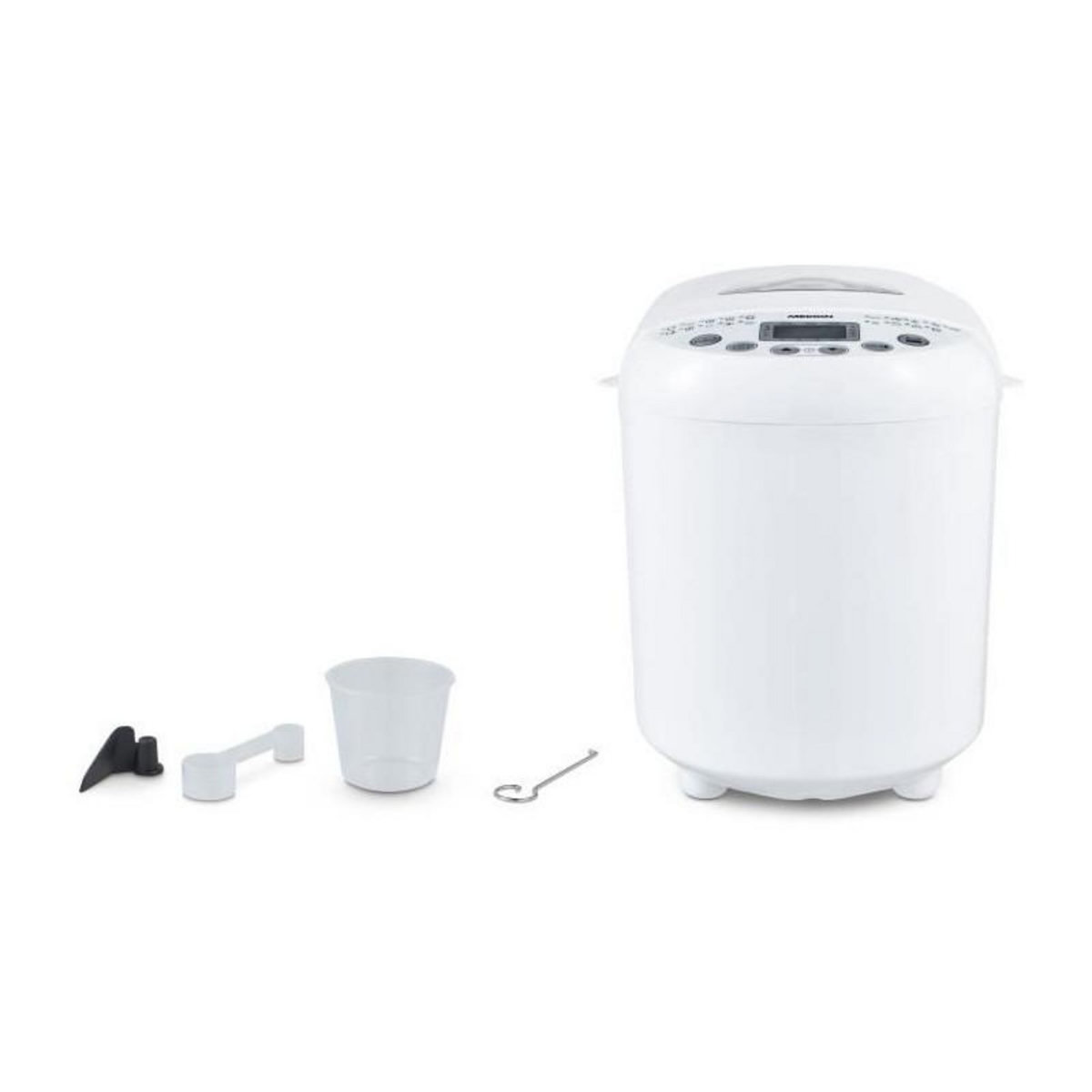 Medion Machine a Pain - MEDION - 50073723 - 550 W - 19 programmes - Hublot - Blanc