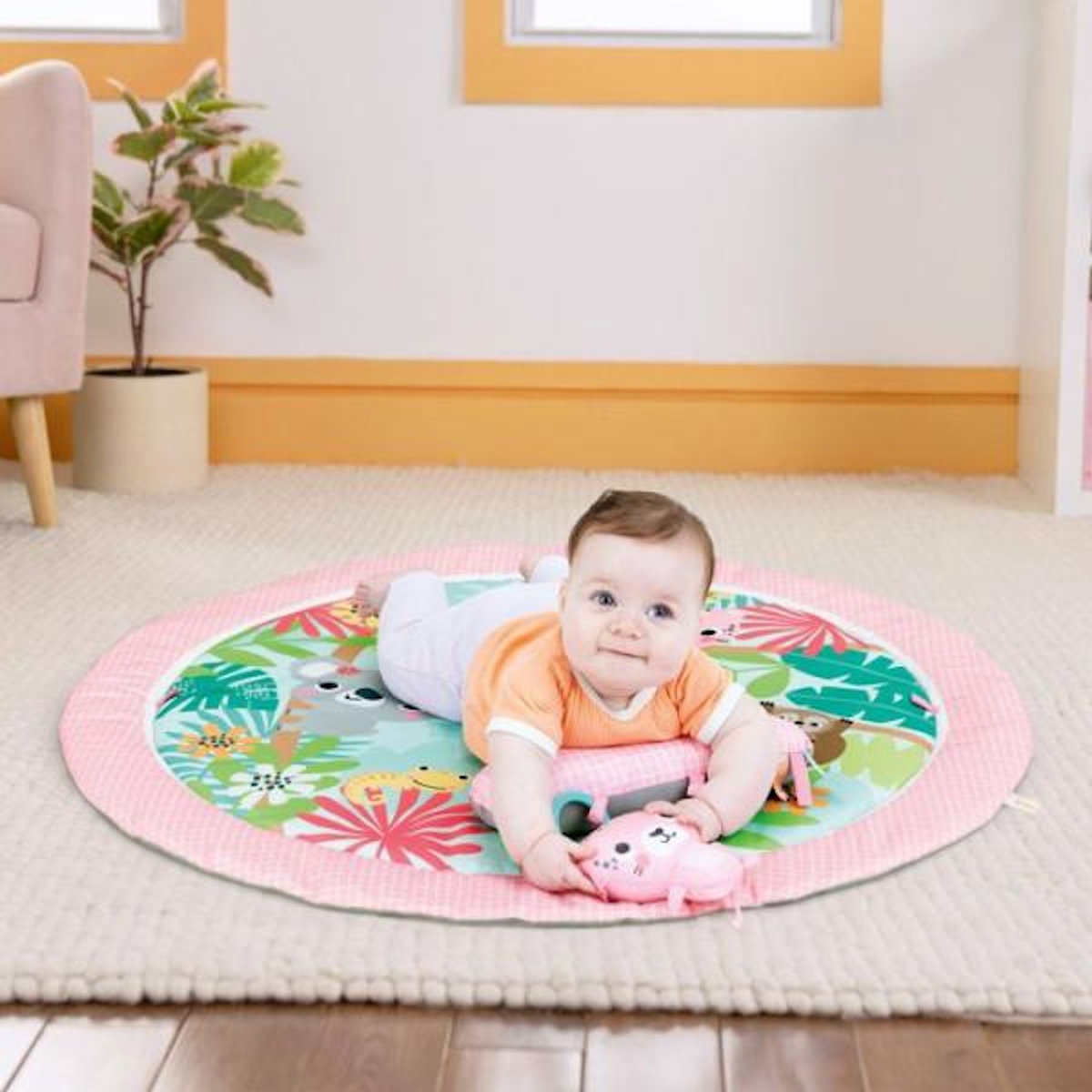 Bright Starts BRIGHT STARTS- Tapis d'éveil pliable POP 'N Wiggle Rosy Rainforest