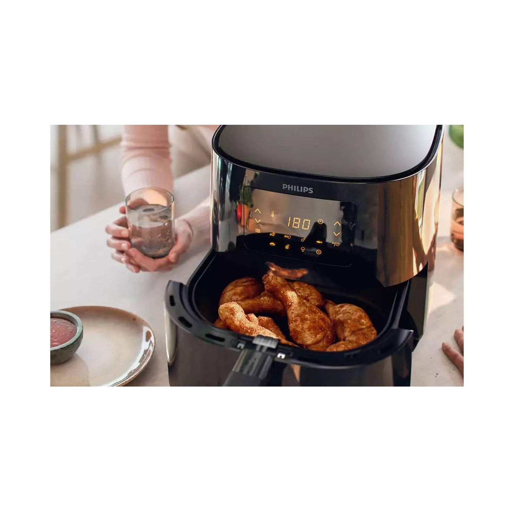 Voir la diapositive 6 : Philips Friteuse sans huile 6.2l 2000w noir - hd9270/70