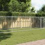 Voir la diapositive 1 : VIDAXL Cage pour chien avec porte gris 8x2x1,5 m acier galvanise