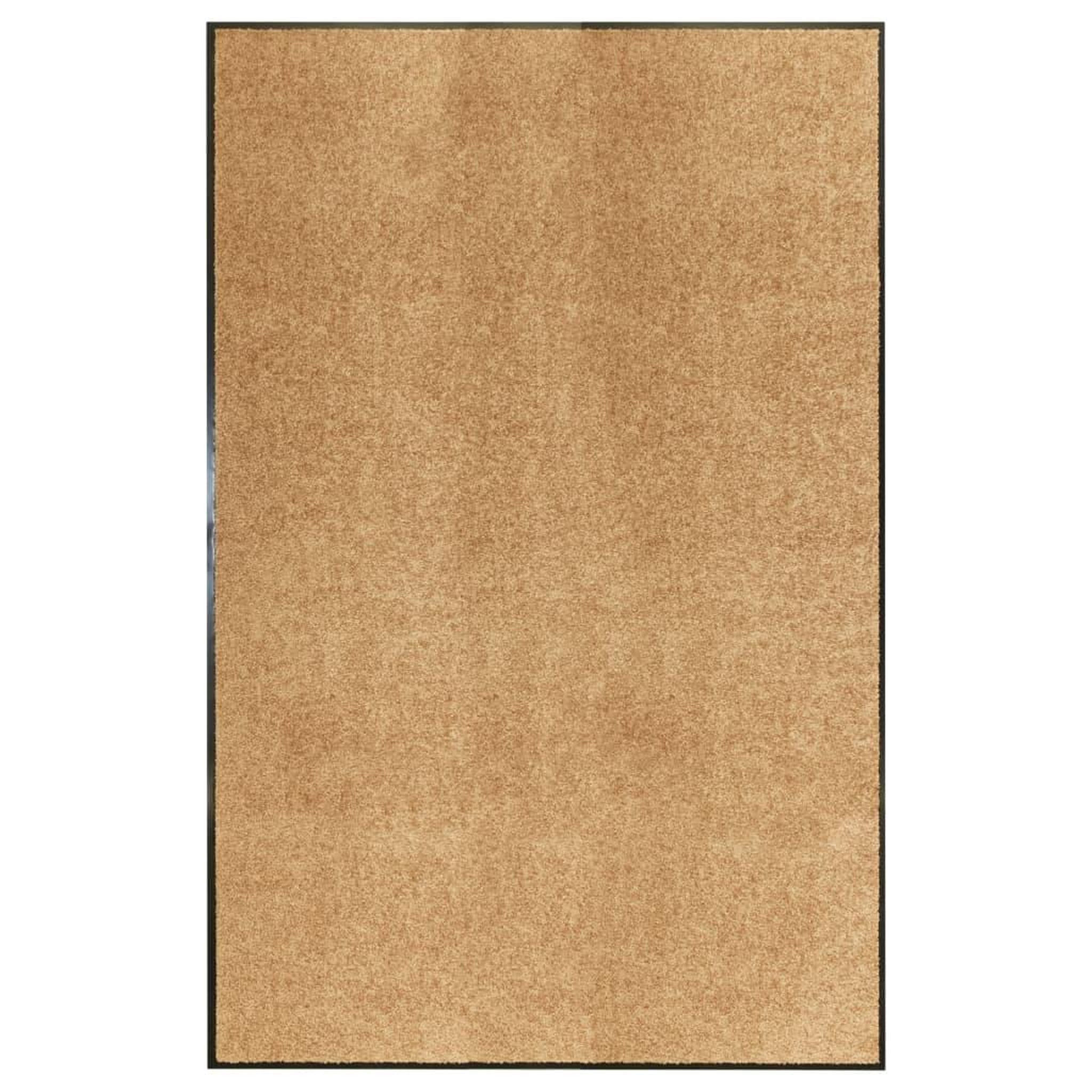 VIDAXL Paillasson lavable Creme 120x180 cm