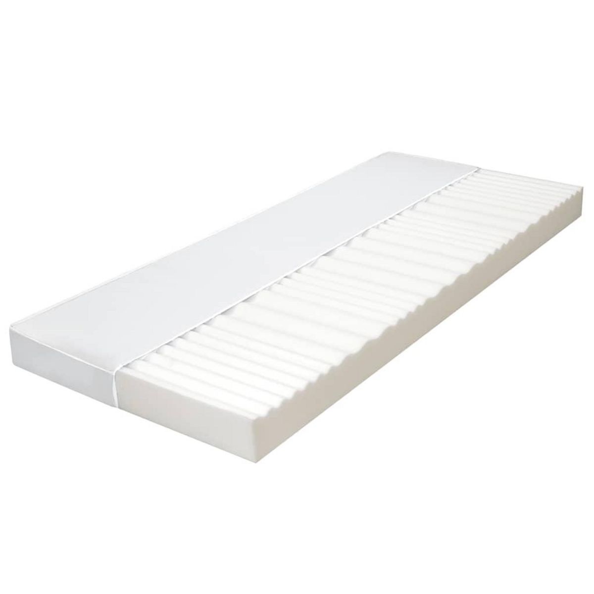 VIDAXL Matelas 100x200 cm 7 zones Mousse PU 10 cm H2 H3