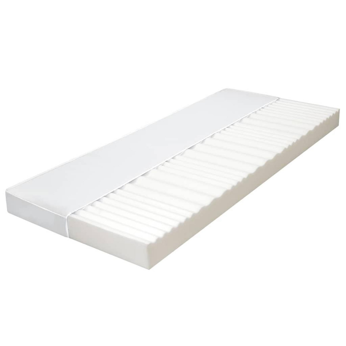 VIDAXL Matelas 100x200 cm 7 zones Mousse PU 10 cm H2 H3