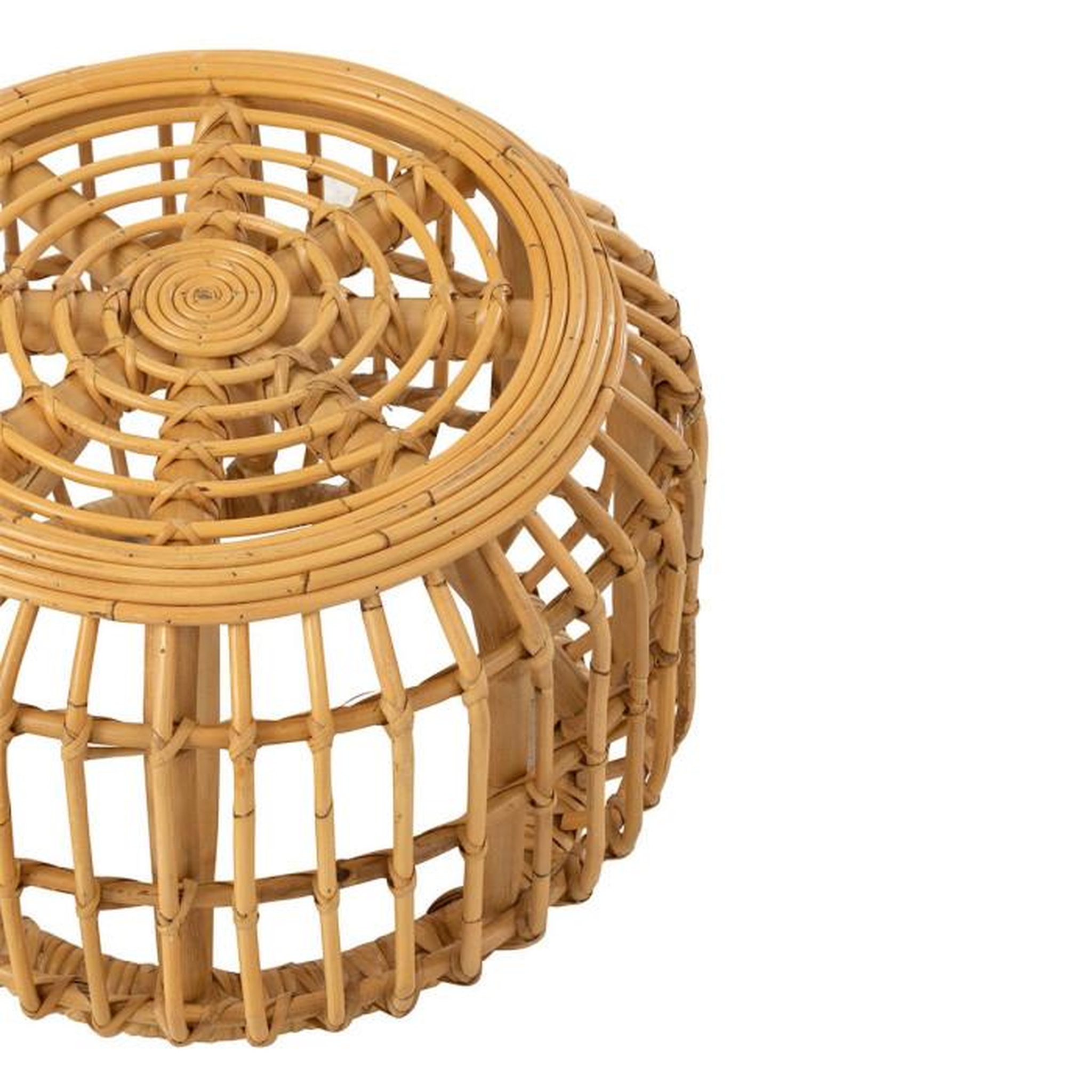Voir la diapositive 3 : Paris Prix Table Basse Design en Rotin  Harry  45cm Naturel